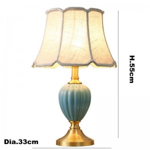 Europa zebra strisce lampade da tavolo in ceramica foyer decorazione comodino luce panno bianco paralume studio apparecchio di lettura a LED