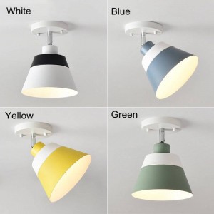 Plafoniere a LED macaron regolabili gratuite lampada da parete a LED moderna semplice colorata decorazione del corridoio di famiglia