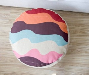 Fantasie geometriche Cuscino scozzese colorato Cuscino in lino stile pigro meditazione Almohada futon tatami Cuscini per divani piccoli 15 cm di spessore