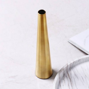 Vaso dorato Disposizione dei fiori creativa Vaso a secco Decorazione per la casa Decorazione Morbida decorazione Arredamento