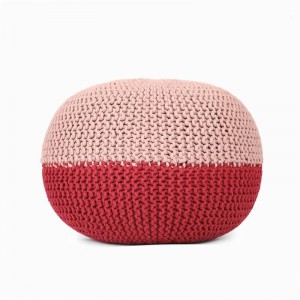 Pouf in pouf lavorato a mano a poggiapiedi Comodo poggiapiedi e poggiapiedi Pouf per poggiapiedi a terra per soggiorno, camera da letto e scrivania