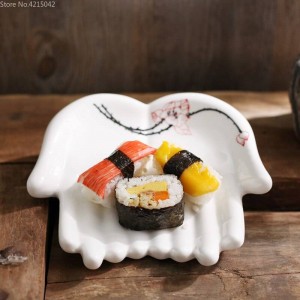 Piatti in ceramica dipinti a mano Utensili da cucina Piatti decorativi per la casa Frutta Sushi Piatti Piatti portaoggetti Piatti per gioielli