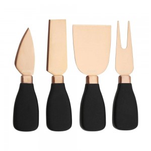 Set regalo coltello da formaggio 5 pezzi Forchetta da formaggio in acciaio inossidabile, pala da formaggio, coltelli da formaggio e supporto acrilico