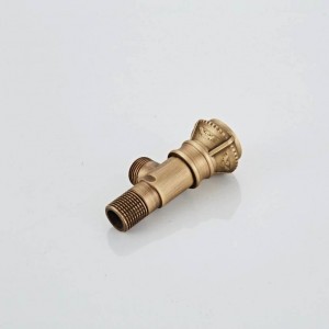 Nuovo di alta qualità 1/2 "malex 1/2" maschio ottone bagno valvola di arresto angolo finitura antica valvole di riempimento bagno parte XSQ1-14