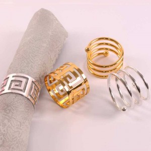 Home 6pcs Tovaglioli Portatovaglioli West Dinner Asciugamano Portatovaglioli Tavolo Decorazione per feste LS OC3116
