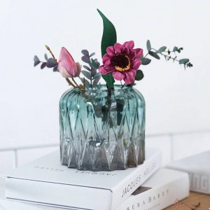 Decorazione domestica Vaso di vetro geometrico Disposizione dei fiori moderna e minimalista Decorazione della decorazione del salone