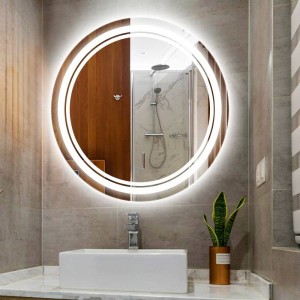 Home Lampada da parete a luce rotonda a specchio per trucco a led IP54 impermeabile Camera da bagno per hotel Lampada da parete a specchio a specchio per WC