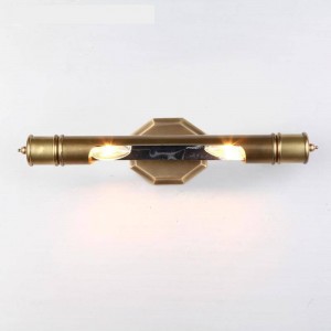 Camera d'albergo Lampade da parete per trucco a LED spogliatoio raffinato H65 rame Specchio bagno Luce E14 specchio impermeabile Led Arandela