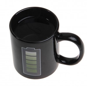 Tazza di caffè innovativa che cambia colore Tazza di ceramica Tazza di induzione termica Tazza di caffè interessante resistente al calore