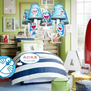 lampada a sospensione cosplay DORAEMON per bambini in camera per bambini 19 "LED blu Lamparas Boy Camera da letto bambino principessa led lampade a sospensione