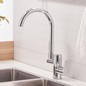 Rubinetto da cucina Rubinetto da cucina digitale Lavello ad acqua Miscelatore per lavabo Ottone Cromato Display temperato Rubinetto Smart Tap LAD-16588