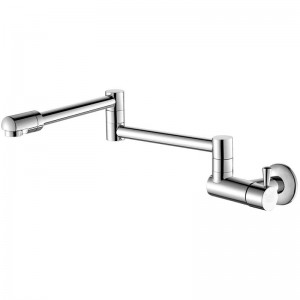 Rubinetti della cucina Rotazione a 360 gradi rubinetto a parete fredda singolo lavabo lavello rubinetto a parete rubinetto freddo Rubinetto acqua fredda singolo L-8