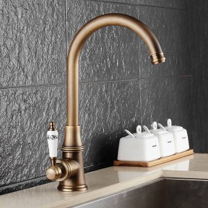 Rubinetti da cucina Rubinetto monocomando 360 Rotazione Rubinetto da cucina montato sul ponte Torneira Supporto singolo Miscelatori monoforo Rubinetti XT918