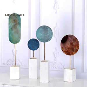 Decorazione creativa di lusso leggera Gioielli in patina di metallo Moderno minimalista per la casa Soggiorno Portico Modello Decorazione