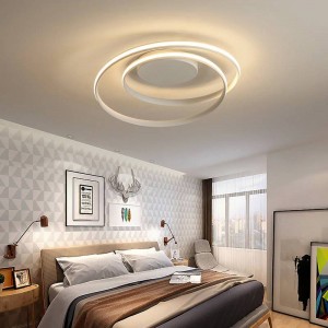 Plafoniere a LED lucenti per soggiorno studio camera da letto Home Deco AC85-265V plafoniera moderna bianca a plafone
