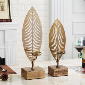 Candeliere in metallo Decorazione morbida europea Candeliere Ornamento Artigianato Candeliere Decorazione