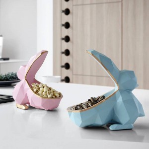 Caramelle chiave in tucano in resina di figurine di animali in miniatura Scatola portaoggetti Decorazioni per la casa per soggiorno Contenitori da tavolo per ornamenti artigianali