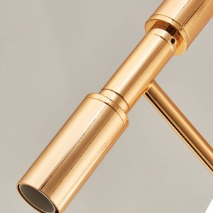 Lampade a sospensione moderne in oro nero 12 teste regolabili Sala da pranzo Soggiorno Lampada a sospensione Decorazione per interni Lampada E14 3W