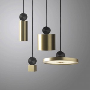 Moderna lampada a sospensione a LED in rame soggiorno Corridoio Ristorante Apparecchio Lampade a sospensione Suspendu Bar Cafe Modello Lampade a sospensione