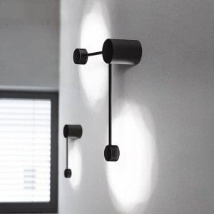 Applique da parete a LED moderna in ferro fai-da-te Lampada da parete bianca / nera Soggiorno TV Camere da parete Apparecchi di illuminazione Applique Wandlampen