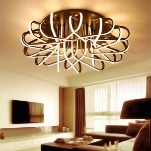 Lampade da soffitto a led per soggiorno moderno per apparecchi da ristorante da 10-15 metri quadrati per sala di controllo remoto