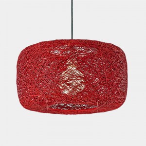 Modern Ma Rattan Ball Wicker LED Lampada a sospensione semplice festival Natale Natale Matrimonio decorazione baby room Lampade per corridoio bar per feste