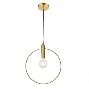 Moderne semplici lampade a sospensione in rame creativo deisgn lampada a sospensione sala da pranzo balcone Hanglamp Lampara Techo Colgante E27 lampada 5W