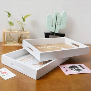 Piastra portaoggetti per ufficio in legno naturale Scrivania minimalista scandinava nordica Varie Varie Portaoggetti per gioielli alimentari Portaoggetti Organizzatore Decor