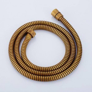 Nuovi tubi flessibili Acciaio inossidabile Oro 150 cm Tubo flessibile per doccia Soffione flessibile Parte di ricambio Tubo flessibile per acqua da bagno 9154K