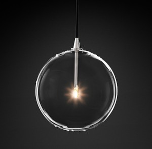 custom selections for the lamps in silver, 3W warm white bulbs, 25 cm globes, 300 cm cord length