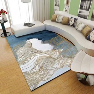 Nordic Carpet Living Room Modern Simple Tea Table Carpet Net su misura Camera rossa camera da letto piena di tappeti
