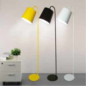 Nordic Colin bianco / nero / giallo lampada da tavolo studio luci lampade da comodino camera da letto studio H160cm bianco / nero / giallo Lampade da terra in ferro