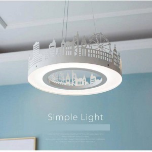 Lampade a sospensione nordiche per la camera dei bambini Moderna casa Lampada a sospensione a led creativa Camera per bambini Camera da letto a led Princess Paralume