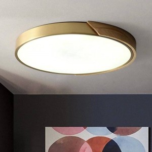 Nordic Lamparas Lampada da soffitto a LED per camera da letto Moderna Semplice Soggiorno in legno rame Lampade a sospensione Decorazione della casa Hanglamp