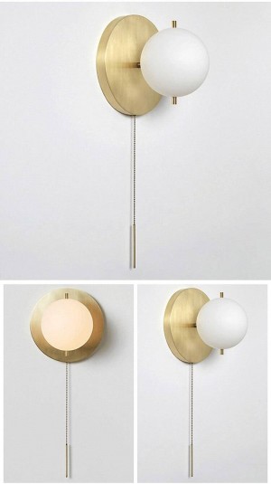 Nordic Soggiorno Lampada a sospensione Sfera di vetro Semplice e moderno Passerella Corda da notte Comodino Camera da letto LED Decorare Applique