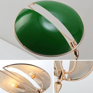 Lampada da scrivania moderna post nordica Lampada da tavolo creativa in metallo Lampada da lettura 2 x E14 Lampada a LED Studio soggiorno decorazione casa arte
