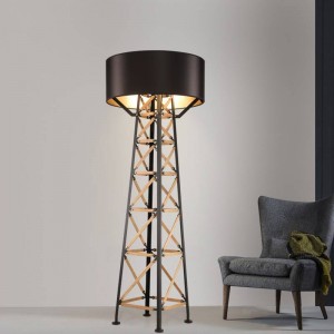Torre nordica Lampada da terra post moderna luce permanente Soggiorno moderno Piano Hotel Illuminazione Comodino Lampada da terra moda Lampada E27