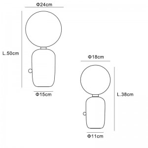 lampada da tavolo a LED creativa moderna post paralume in vetro smerigliato bianco placcatura in oro nero decorazione della casa lampada da comodino camera da letto camera da letto