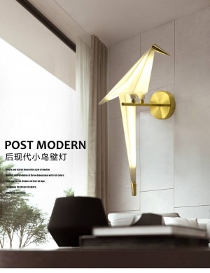 Applique da parete a LED post-moderne novità novità corridoio illuminazione apparecchi nordici lampade da parete uccello loft applique da parete comodino camera da letto