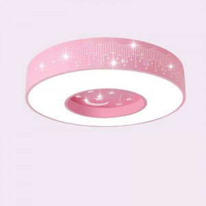 Promozione macaron plafoniera tondi colori ferro lampada corpo acrilico paralume foyer camera dei bambini lampada da soffitto apparecchio di illuminazione a LED