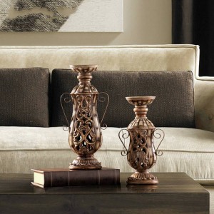 Candeliere intagliato in resina europea Home Restaurant Cafe Modello House Decoration Crafts Decoration