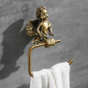 Ganci accappatoio Appendiabiti color bronzo Appendiabiti Appendiabiti Porta classico Angelo Home Deco Montaggio a parete Mensola bagno MB-0782B