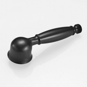 Soffioni doccia in ottone massiccio nero bagno tenuto in mano doccia spruzzatore testa per il risparmio idrico rotonda doccia a pioggia rubinetto doccia 0516R
