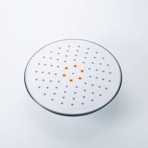 Soffioni doccia Cromo ABS Soffione doccia a pioggia Doccetta portatile per soffione a parete Soffione doccia a parete tondo FS237