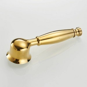 Soffioni doccia in ottone massiccio bagno tenuto in mano doccia spruzzatore testa per bagno risparmio acqua rotonda pioggia rubinetto doccia 0516R