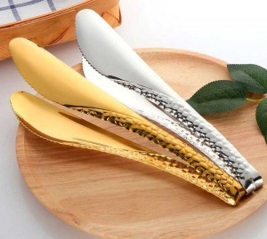 Pinza per utensili da cucina in acciaio inossidabile Pinza per utensili da cucina Strumento per cucinare a buffet Clip per pane Pinza per pasticceria Pinze per barbecue Utensili da servizio in acciaio