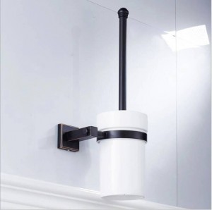 Il nuovo materiale di rame nero bronzo quadrato hardware bagno ciondolo scopino scopino pulito scopino tazza in ceramica 9036K