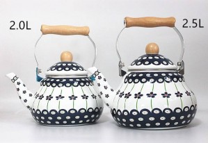 Bollitore a fondo piatto ispessito 2.0l / 2.5l Bollitore per smalto Latte Fornello a induzione Smalto universale Chaleira Com Infusor
