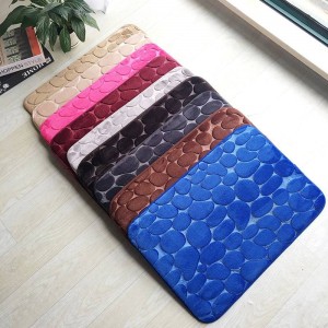 Tappetino addensato Tappetino grigio Tappetino da bagno Tappetino morbido Tappetino per Kithcen Porta della camera da letto Tappeto antiscivolo per WC 40x60cm