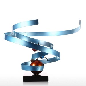 Nebulosa Scultura in ferro battuto astratta Decorazione per la casa Decorazione per desktop astratta Scultura per desktop contemporanea